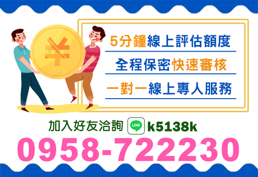5分鐘線上評估額度